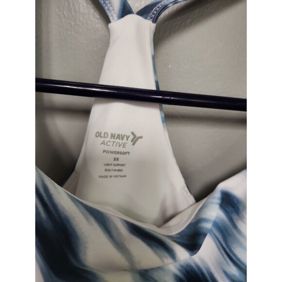 old navy active powersport sports bra XXL light support built in bra nwt racerb - Picture 2 of 5